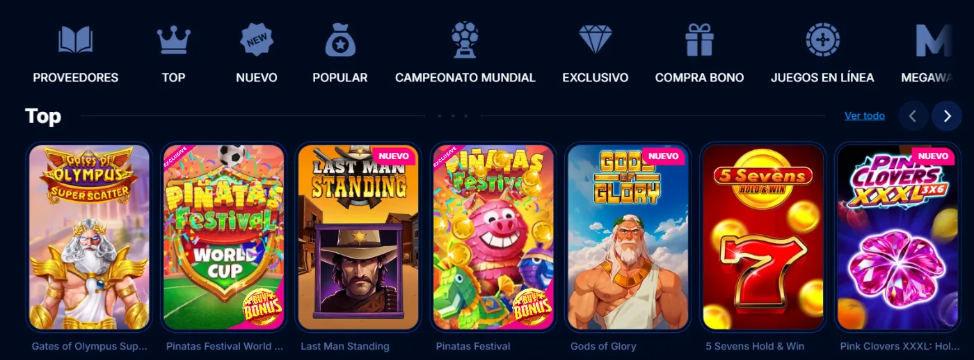 Boomerang Bet Casino Página principal